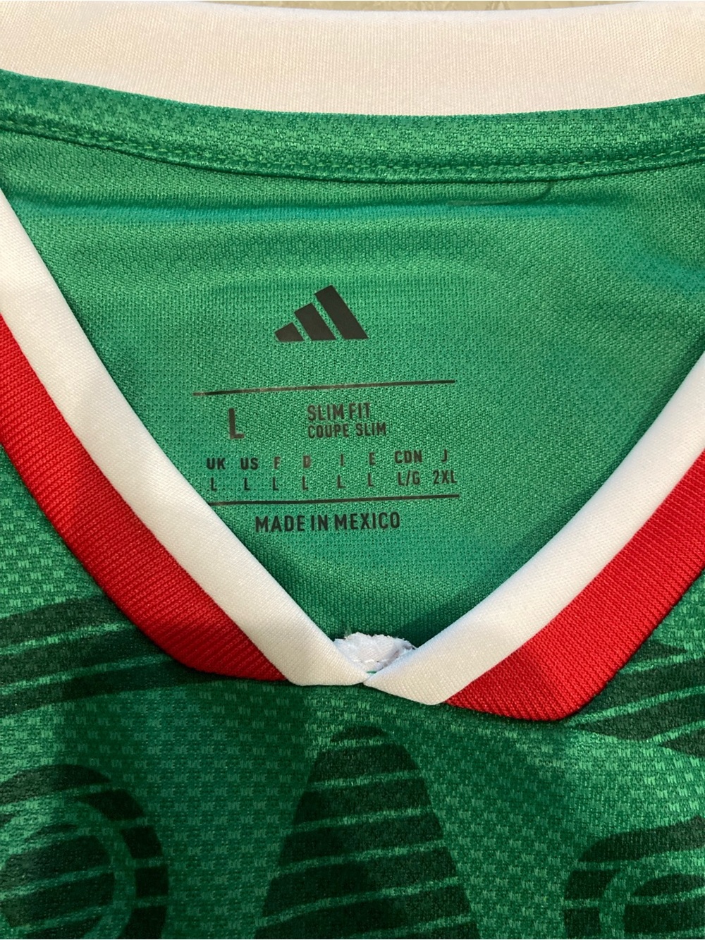 2026 world cup Green Mexico Aztec-Pattern Soccer Jersey with Red & White Trim - Picture 4 of 8
